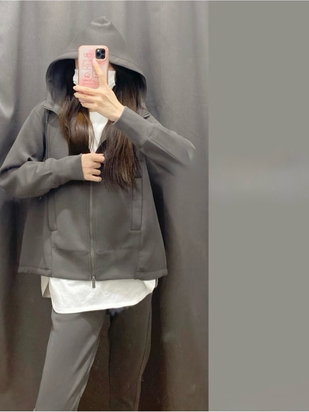 Jil Sander Uniqlo +J Dry Sweat Zip up Hoodie Dark Grey M NWOT